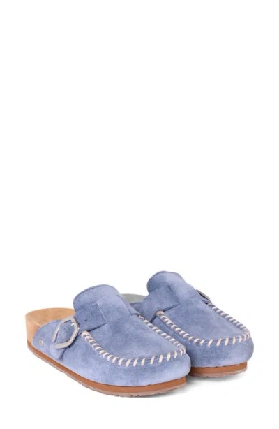 Minnetonka Buckle Clog In Blue