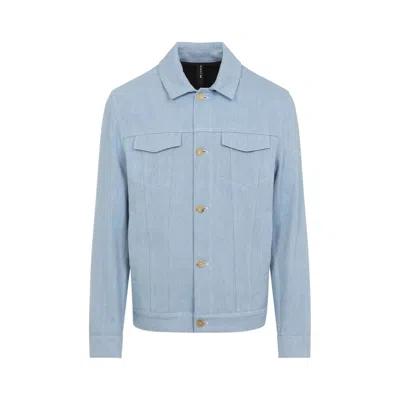Kiton Jacket In Blue