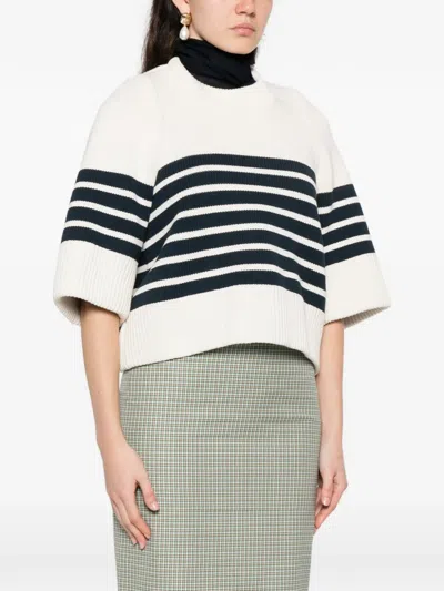 N°21 Striped-pattern Sweater In Multi