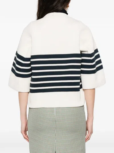 N°21 Striped-pattern Sweater In Multi