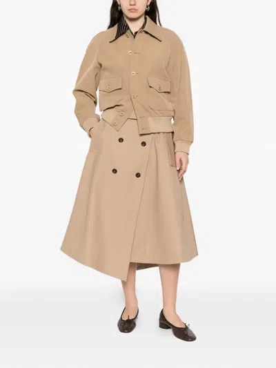 Apc Button-front Collared Bomber Jacket In Brown