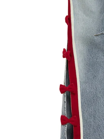 Hellessy Dan Bow-embellished Jeans In Blue