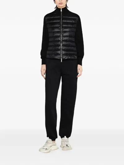 Moncler Down Front Zip Jacket In Blue
