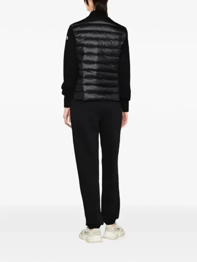 Moncler Down Front Zip Jacket In Blue