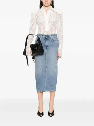 Haikure Rick Panel Skirt In Blue
