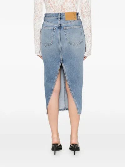 Haikure Rick Panel Skirt In Blue