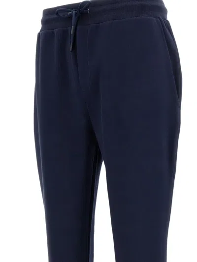 Fay Drawstring Patch Pocket Track Pants In Black