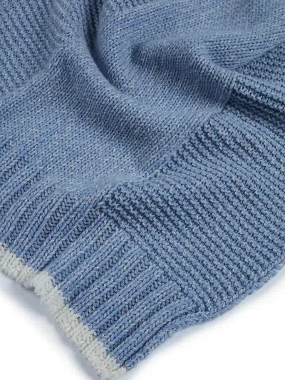 Paul & Shark Wool Cashmere Scarf In Blue