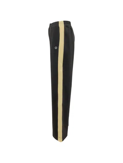 Kenzo Black Relaxed Drawstring Pants In Black