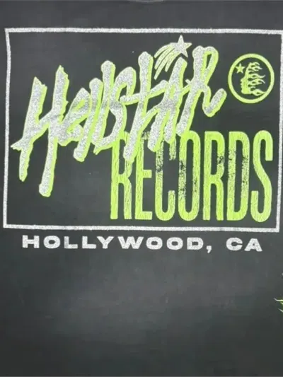 Hellstar Records Remix T-shirt In Black