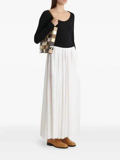 Khaite Carlotta Gathered Maxi Dress In Black