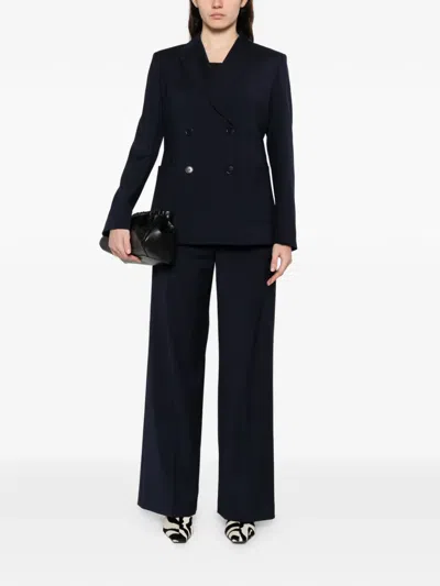 Weekend Max Mara Double-breasted Jacket In Blue