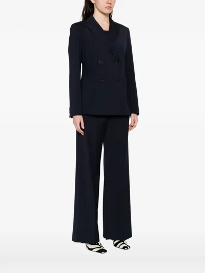 Weekend Max Mara Double-breasted Jacket In Blue