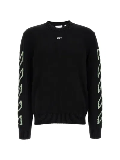 Off-white Sweater Men In Black
