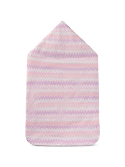 Missoni Zigzag-pattern Sleeping Bag In Pink