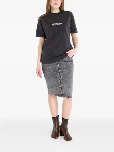 Off-white Relaxed Crown Emblem T-shirt In Black