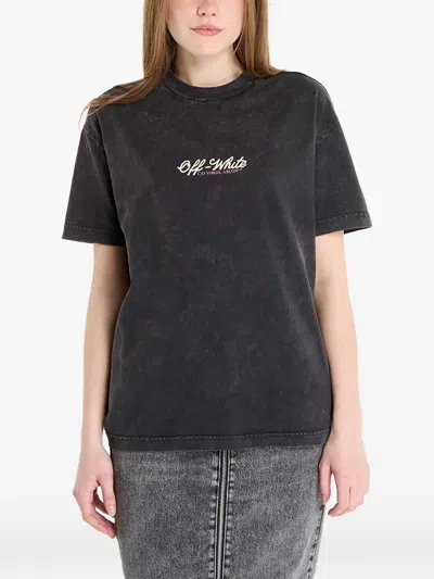 Off-white Relaxed Crown Emblem T-shirt In Black