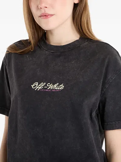 Off-white Relaxed Crown Emblem T-shirt In Black