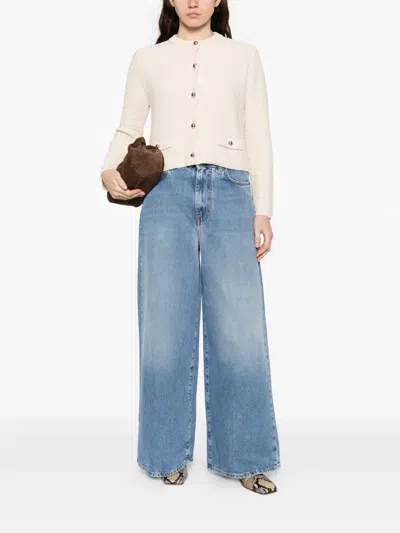 Weekend Max Mara Elasticated Five-pockets Jeans In Blue