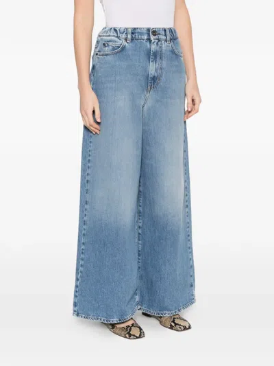 Weekend Max Mara Elasticated Five-pockets Jeans In Blue