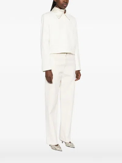 Joseph Abbe Collared Jacket In White