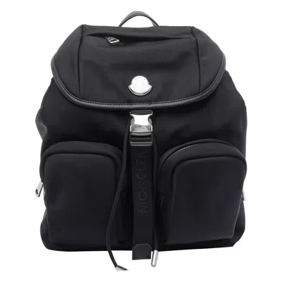 Moncler Functional Polyester Backpack With Multiple Pockets In Black