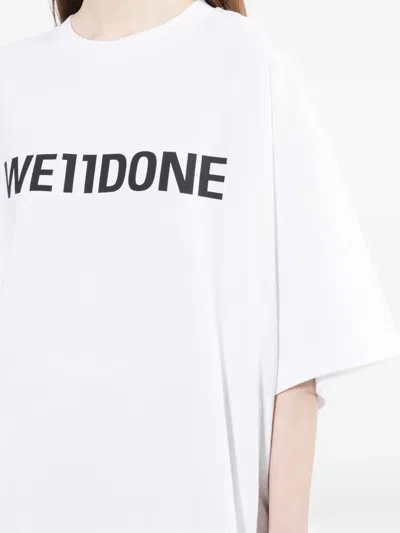 We11 Done Logo T-shirt In White