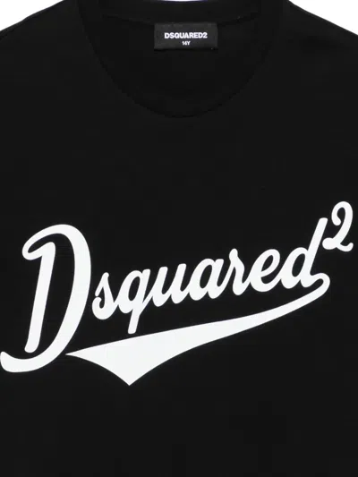 Dsquared2 Logo-detail T-shirt In Black