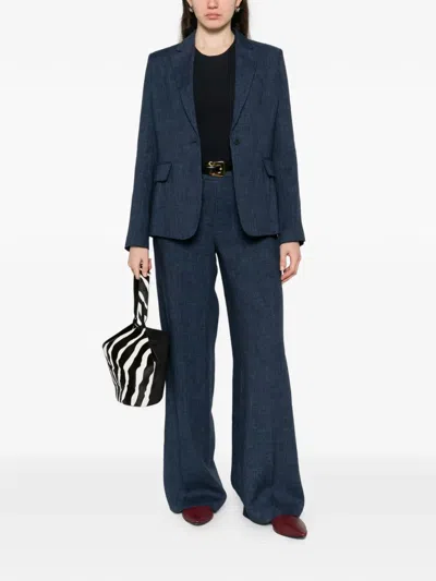 P.a.r.o.s.h Pocket Blazer In Blue