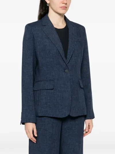 P.a.r.o.s.h Pocket Blazer In Blue