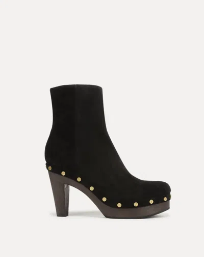 Veronica Beard Gavi Suede Ankle Boots In Black