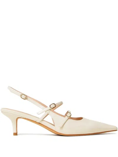 Twinset Twin-set Ciglio Slingback Pointed Kitten Heel In Multi