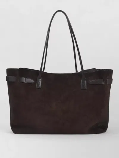 Balenciaga Dark Brown Bel Air Tote In Brown