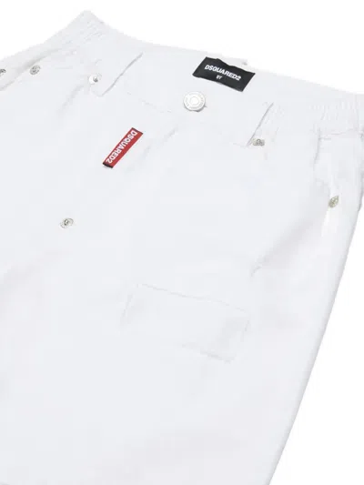 Dsquared2 Button-fastening Shorts In White