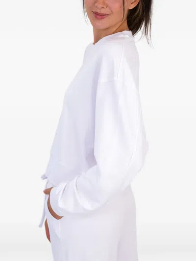 On/off Essentials The Solace Crew Neck Pullover In White