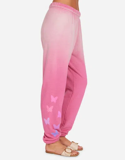 Lauren Moshi Nika Ombre Butterfly Heart In Pink