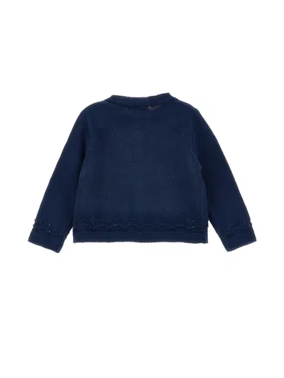 Monnalisa Basic Cardigan In Blue