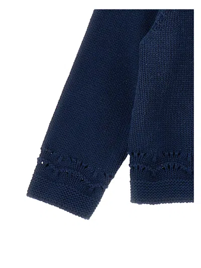 Monnalisa Basic Cardigan In Blue