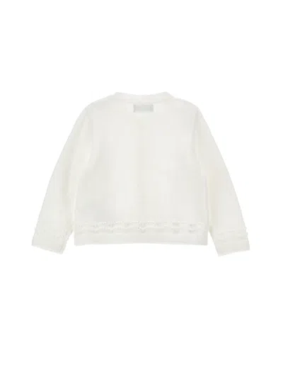 Monnalisa Basic Cardigan In White