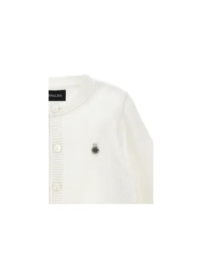 Monnalisa Basic Cardigan In White