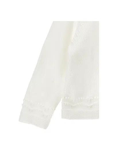 Monnalisa Basic Cardigan In White