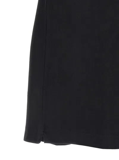 Off-white Black Oversized T-shirt With Contrasting Logo Lettering Print In Cotton Man