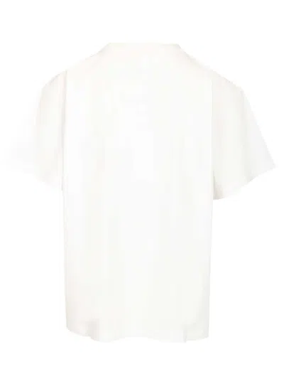 Mm6 Maison Margiela T-shirt With A Digitally Inspired Key Print On The Chest In White