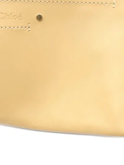 Pre-owned Chloé 2010s Leather Shoulder Bag In Neutral