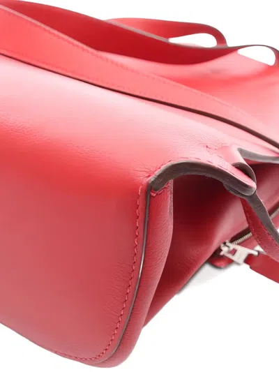 Pre-owned Hermes 2018 Leather Backpack In Red