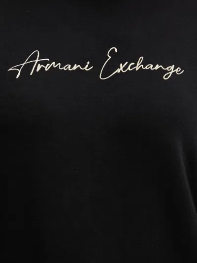 Armani Exchange Basic Crewneck Sweatshirt In Black