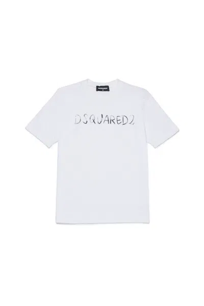 Dsquared2 Logo-detail T-shirt In White