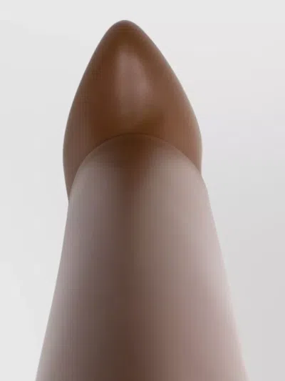 Givenchy Brown Leather Boots In Brown