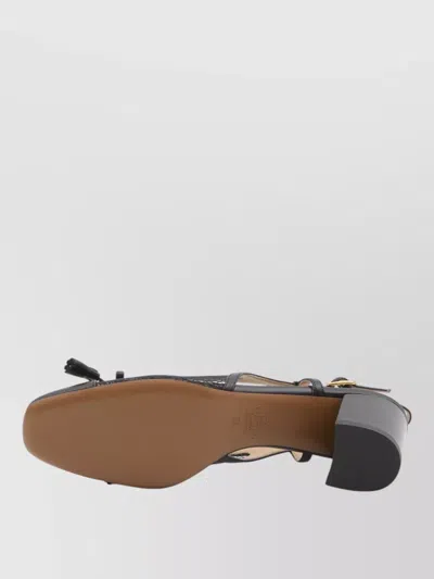 Valentino Garavani Valet Du Roi Slingback Pump In Mesh And Kidskin 60mm Woman Black 41.5 In Black
