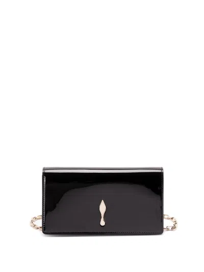 Christian Louboutin Rectangular Clutch Bag Chain Strap Metal Hardware In Multi